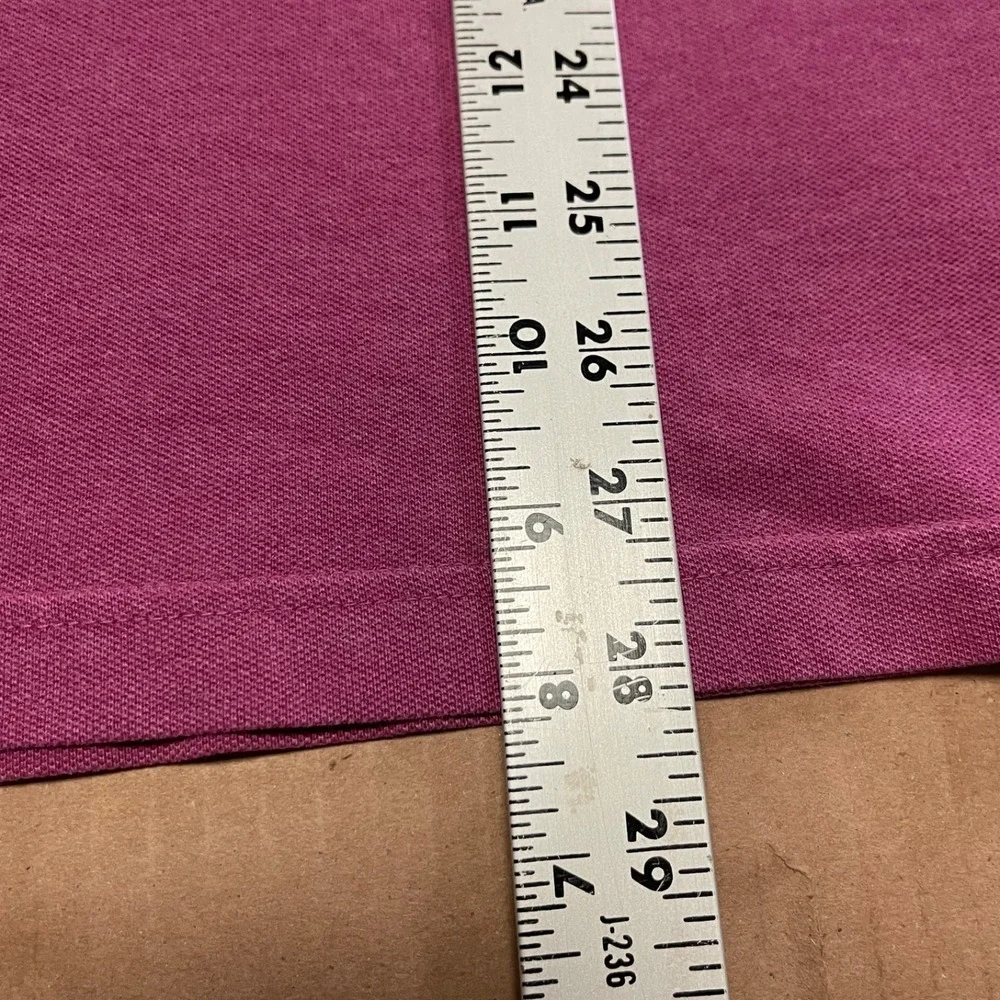 Banana Republic Men's Large L Polo Shirt Mauve Pink Embroidered Elephant